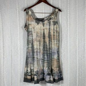 Vintage Raya Sun Tye Dye Mini Ruffle Sundress-SM